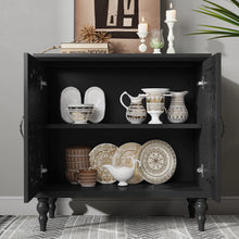 Load image into Gallery viewer, HLR 48" Accent Cabinet with 4 Doors, Vintage Hollow Carving Storage Credenza, Sideboards and Buffets Cabinet for Living Room, Kitchen, Dining Room, Entryway