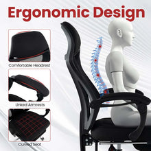 Load image into Gallery viewer, Mesh Office Chair Ergonomic Desk Chair with Footrest and Tilting Backrest, High Back Recliner Swivel Task Chair for Home Office