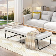 Load image into Gallery viewer, Cot Size Rollaway Guest Bed with Memory Foam Mattress, 75"x31" Portable Folding Bed with Heavy-Duty Metal Frame for Home Office Small Spaces