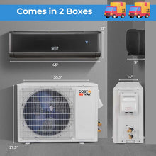 Load image into Gallery viewer, 22,000 BTU Wifi Enabled Mini Split Air Conditioner and Heater, 21 SEER2 208-230V Inverter Split AC Unit with Heat Pump