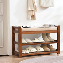 Load image into Gallery viewer, Shoe Rack for Front Door Entrance, 28 Entryway Bench with Coat Rack, Hall Tree Shoe Bench with Storage for Entry, Hallway, Bedroom, Living Room