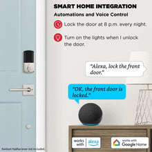 Load image into Gallery viewer, Kwikset Halo Touchscreen Wi - Fi Smart Deadbolt Hardware Lock with Smartkey Satin Nickel - Polished Chrome