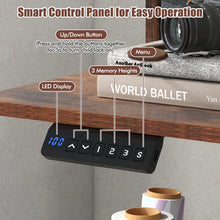 Load image into Gallery viewer, Electric Standing Desk with 2 Drawers, 3 Memory Positions, 63" x 24" Height Adjustable Electric Sit Stand Desk for Home Office Bedroom