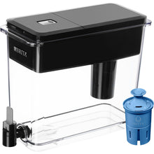 Load image into Gallery viewer, Brita XL Water Filter Dispenser for Tap and Drinking Water with 1 Elite Filter, Reduces 99% of Lead, Lasts 6 Months, 27-Cup Capacity, BPA Free, Black