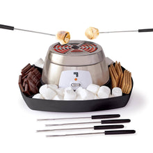 Load image into Gallery viewer, Sharper Image Electric Tabletop S'mores Maker Kit, 6 Skewers &amp; Serving Tray, Easy Clean, Small Kitchen Appliance, Flameless Marshmallow Roaster