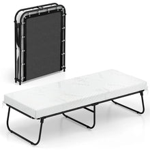 Load image into Gallery viewer, Cot Size Rollaway Guest Bed with Memory Foam Mattress, 75"x31" Portable Folding Bed with Heavy-Duty Metal Frame for Home Office Small Spaces