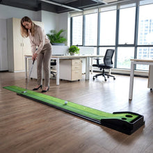 Load image into Gallery viewer, Tangkula Putting Green Indoor Golf Putting Mat 3 Putting Practice Balls Golf Training Aid for Home Office &amp; Outdoors