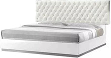 Load image into Gallery viewer, 3 - Piece Modern Bedroom Furniture Set, California King Platform Bed with 2x Nightstand, White Lacquer Finish