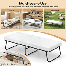 Load image into Gallery viewer, Cot Size Rollaway Guest Bed with Memory Foam Mattress, 75"x31" Portable Folding Bed with Heavy-Duty Metal Frame for Home Office Small Spaces