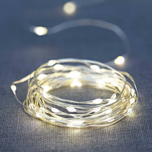 Load image into Gallery viewer, Mainstays Battery-Operated Indoor 50-Count LED Warm White Wire Lights, with 8 Lighting Modes