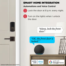Load image into Gallery viewer, Kwikset Halo Touchscreen Wi - Fi Smart Deadbolt Hardware Lock with Smartkey Satin Nickel