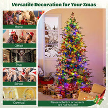 Load image into Gallery viewer, 6/7.5/9 FT Pre-lit Artificial Christmas Tree with 260/380/560 Multicolor Lights, 714/1162/1770 Branch Tips, 11 Lighting Modes, Remote &amp; Timer