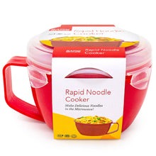 Load image into Gallery viewer, Rapid Brands Rapid Plastic Noodle/Soup Bowl | Microwave Soup &amp; Noodles in Minutes | Perfect for Dorm, Small Kitchen, or Office | Dishwasher-S