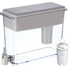 Load image into Gallery viewer, Brita XL Water Filter Dispenser for Tap and Drinking Water with 1 Standard Filter, Lasts 2 Months, 27-Cup Capacity, BPA Free, Grey, Gray
