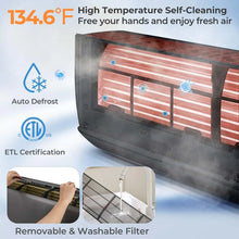 Load image into Gallery viewer, 22,000 BTU Wifi Enabled Mini Split Air Conditioner and Heater, 21 SEER2 208-230V Inverter Split AC Unit with Heat Pump