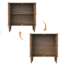 Load image into Gallery viewer, HLR 48" Accent Cabinet with 4 Doors, Vintage Hollow Carving Storage Credenza, Sideboards and Buffets Cabinet for Living Room, Kitchen, Dining Room, Entryway