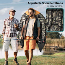 Load image into Gallery viewer, Inflatable Fishing Float Tube, 350LBS Portable Belly Boat with Rod Rack Basket, Fish Finder Holder, Fish Ruler, 3 Storage Boxes &amp; Pump