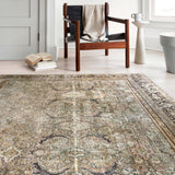 Alexander Home Isabelle Traditional Vintage Border Printed Area Rug - 9' x 12'