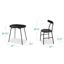 Load image into Gallery viewer, Best Choice Products 3 - Piece Modern Oval Dining Table Set, Small Kitchen Dinette W/ 2 Chairs - Black/Black
