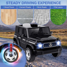 Load image into Gallery viewer, 12V 4WD Kids Ride On Car, Licensed Mercedes-Benz EQG Battery Powered Electric Vehicle with Remote Control &amp; Music