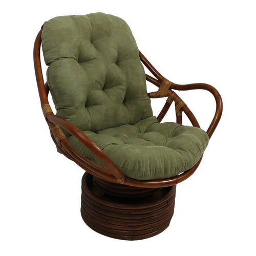 Bay Isle Home Lounge Chair CUSHION; Solid Twill - Sage (Green)