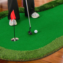 Load image into Gallery viewer, 10FT x 5FT Golf Putting Green, Indoor Outdoor Professional Golf Practice Mat with 3 Holes &amp; Golf Balls, Golf Training Mat for Home Office, Backyard