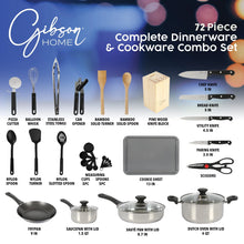 Load image into Gallery viewer, Gibson Home 71 - Piece Stainless Steel Silver Cookware Combo Set