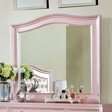 Load image into Gallery viewer, Contemporary Rosé Gold Twin Size Bed 6pc Set Dresser Mirror Nightstand Chest Padded HB Tufted Bedroom Furniture Solid Wood