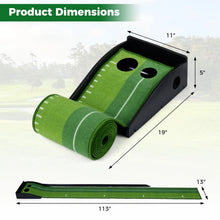 Load image into Gallery viewer, Tangkula Putting Green Indoor Golf Putting Mat 3 Putting Practice Balls Golf Training Aid for Home Office &amp; Outdoors