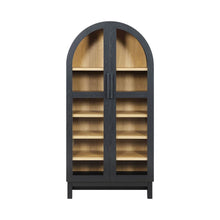 Load image into Gallery viewer, Better Homes &amp; Gardens Juliet Arch Accent Cabinet, Black Finish