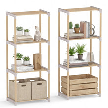 Load image into Gallery viewer, Tangkula 4/5-Tier Solid Wood Bookshelf for Home Office