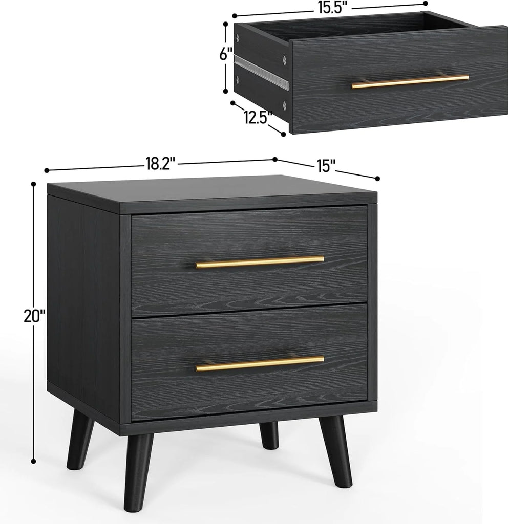 Lofka King Bedroom Furniture Set - Includes One King Bed Frame, Two Nightstands and 2 Dressers for Modern Home Decor