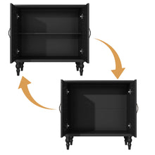 Load image into Gallery viewer, HLR 48" Accent Cabinet with 4 Doors, Vintage Hollow Carving Storage Credenza, Sideboards and Buffets Cabinet for Living Room, Kitchen, Dining Room, Entryway