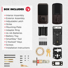 Load image into Gallery viewer, Kwikset Halo Touchscreen Wi - Fi Smart Deadbolt Hardware Lock with Smartkey Satin Nickel