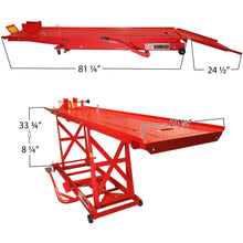 Load image into Gallery viewer, 1.000 lb Hydraulic Motorcycle Lift Table Extra Long Heavy Duty