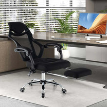 Load image into Gallery viewer, Mesh Office Chair Ergonomic Desk Chair with Footrest and Tilting Backrest, High Back Recliner Swivel Task Chair for Home Office