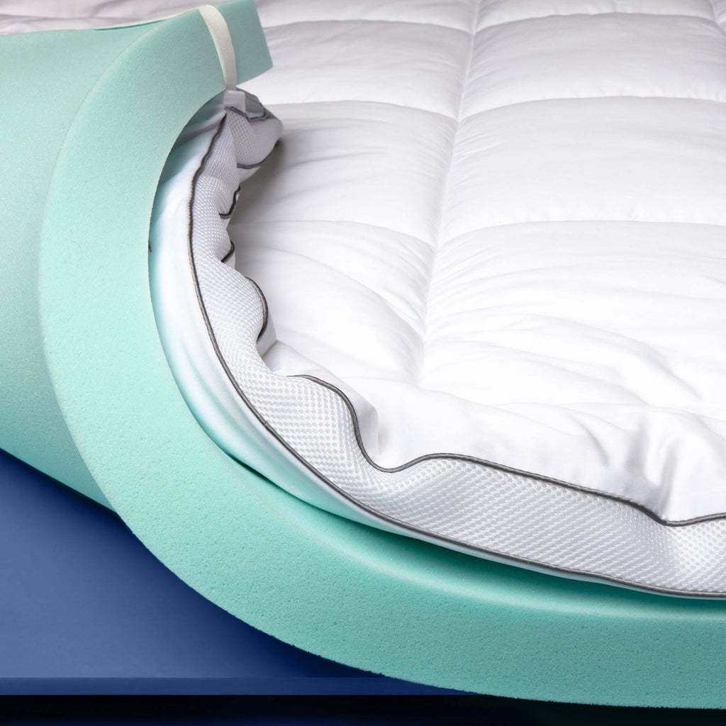 ViscoSoft 3 inch Pillow Top Memory Foam Mattress Topper Twin Serene Lux Dual Layer Mattress Pad