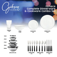 Load image into Gallery viewer, Gibson Home 71 - Piece Stainless Steel Silver Cookware Combo Set