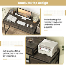 Load image into Gallery viewer, Tangkula 51" Home Office Desk with Printer Stand