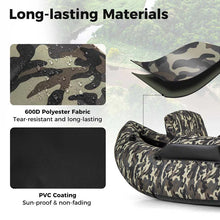 Load image into Gallery viewer, Inflatable Fishing Float Tube, 350 LBS Capacity Belly Boat with Paddle, Flippers, Rod Holder, Fish Ruler, Pump, Storage Bag &amp; Adjustable Straps