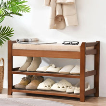 Load image into Gallery viewer, Shoe Rack for Front Door Entrance, 28 Entryway Bench with Coat Rack, Hall Tree Shoe Bench with Storage for Entry, Hallway, Bedroom, Living Room