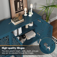 Load image into Gallery viewer, HLR 48" Accent Cabinet with 4 Doors, Vintage Hollow Carving Storage Credenza, Sideboards and Buffets Cabinet for Living Room, Kitchen, Dining Room, Entryway