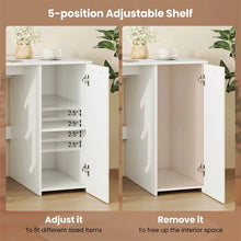 Load image into Gallery viewer, 53" Computer Desk with 4 Storage Drawers &amp; Cabinet, Home Office Desk w/ Charging Station, Adjustable Shelf &amp; Cable Management for Study, Makeup