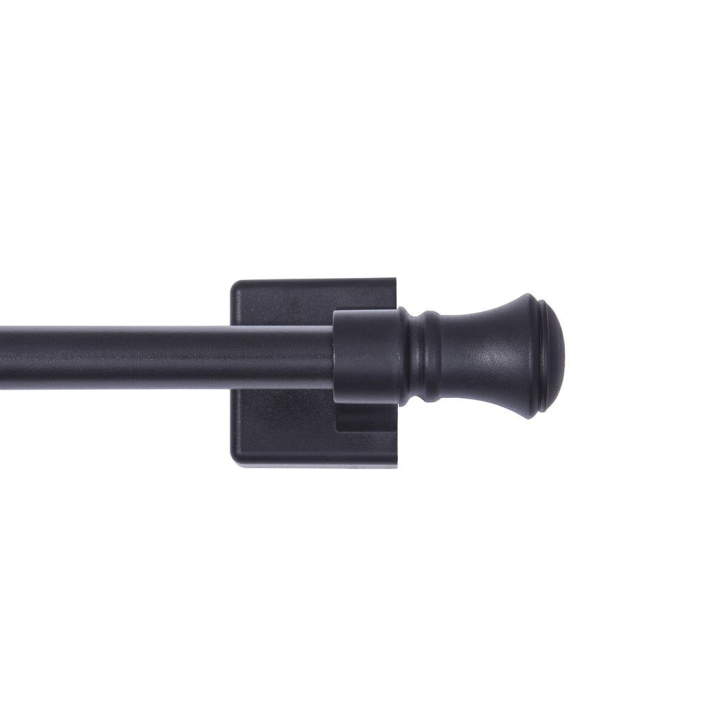 Mainstays Cameron 7/16 inch Adjustable Multi-Use Magnetic Appliance Rod, 16-28 inch, Black