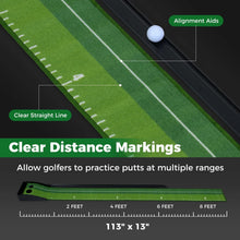 Load image into Gallery viewer, Tangkula Putting Green Indoor Golf Putting Mat 3 Putting Practice Balls Golf Training Aid for Home Office &amp; Outdoors