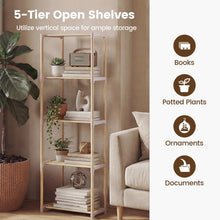 Load image into Gallery viewer, Tangkula 4/5-Tier Solid Wood Bookshelf for Home Office