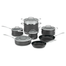 Load image into Gallery viewer, Cuisinart Contour Hard Anodized 13-Piece Cookware Set, Black