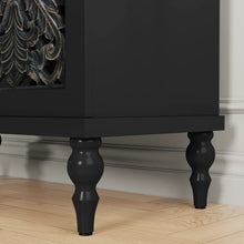 Load image into Gallery viewer, HLR 48" Accent Cabinet with 4 Doors, Vintage Hollow Carving Storage Credenza, Sideboards and Buffets Cabinet for Living Room, Kitchen, Dining Room, Entryway