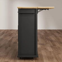 Load image into Gallery viewer, WALYWIK Foldable Kitchen Island Cart with Wheels, 2 Glass Doors, Spice Rack &amp; Towel Holder - Compact Mobile Storage Cart for Small Kitchens, Dining Rooms, Camping &amp; Rvs - Grey