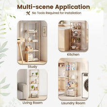 Load image into Gallery viewer, Tangkula 4/5-Tier Solid Wood Bookshelf for Home Office